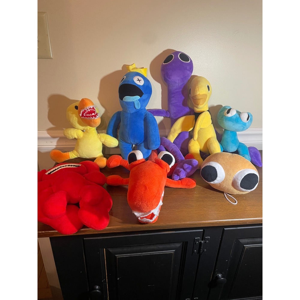 Rainbow Friends Plush Set of 8 Blue Orange Green Yellow Red Purple Game Toys